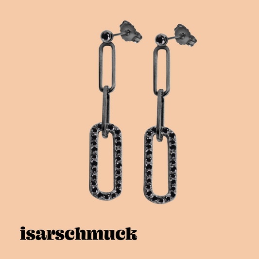 Ohrstecker | Schwarz | Cubic Zirkonia