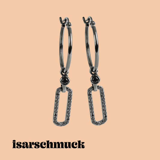 Ohrringe | Schwarz | Cubic Zirkonia